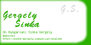 gergely sinka business card